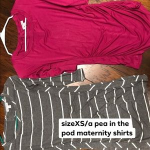 2 Maternity shirts(size XS)